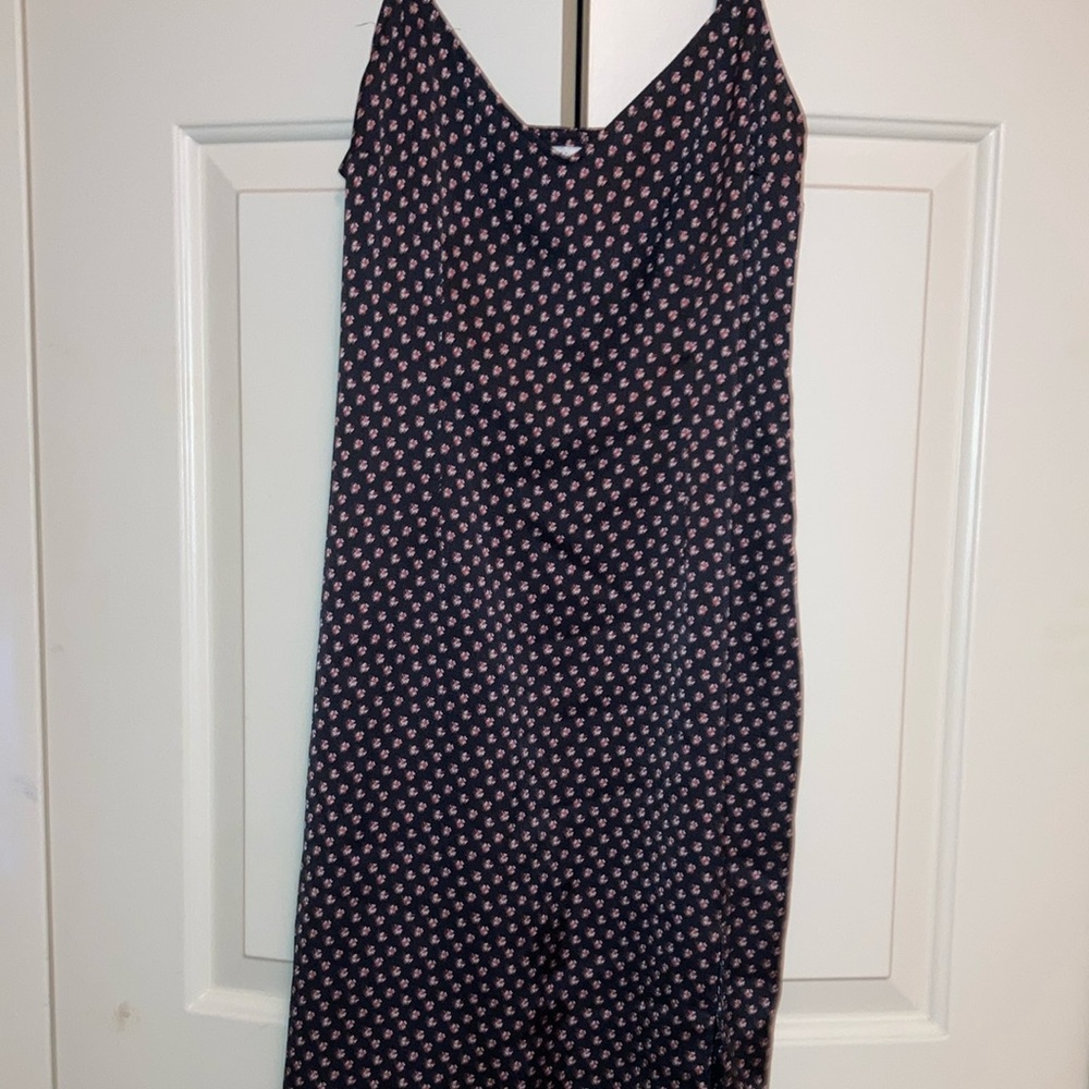 Black Floral Slip Dress